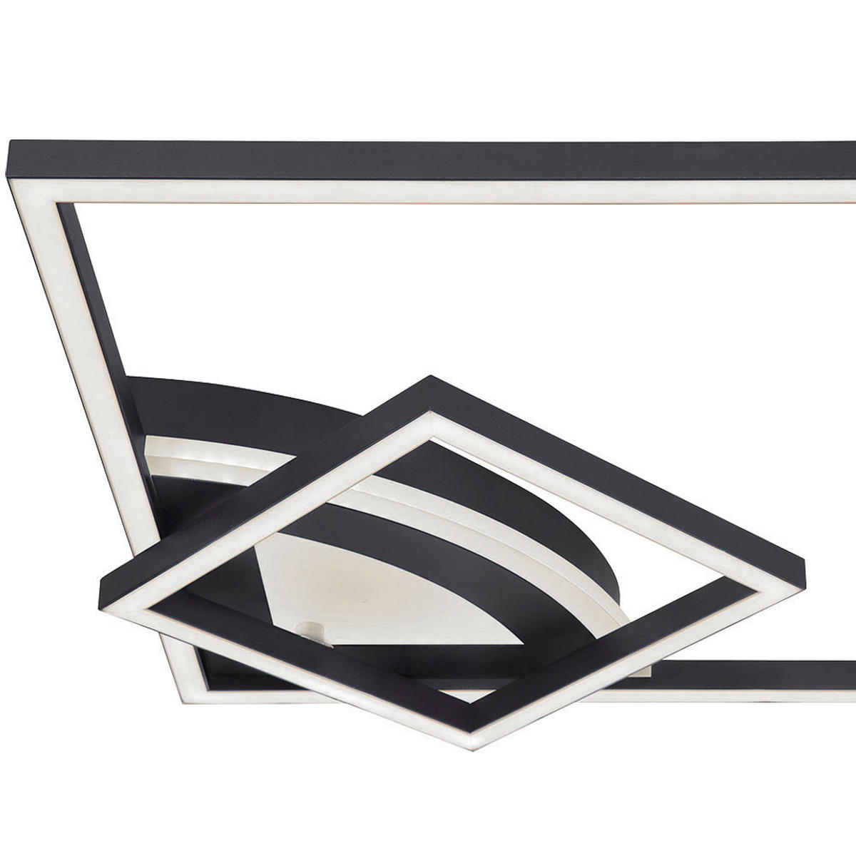 LED DECKENLEUCHTE TINY Schwarz Opal - Schwarz, Metall (41/41/7cm)