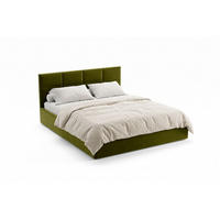 POLSTERBETT Gobi Olivgrün 160x200 cm, mit Bettkasten und gestepptem Kopfteil - Olivgrün, Holzwerkstoff/Textil (160/200cm) - Bettso