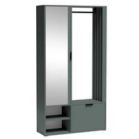 GARDEROBE MILANO UNI - Dunkelgrün, Holzwerkstoff (100/190/33cm) - Meblini