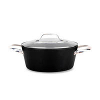 TOPF Schwarz 38/28/12 cm MR4428 - Schwarz, Metall (28cm) - Maestro 