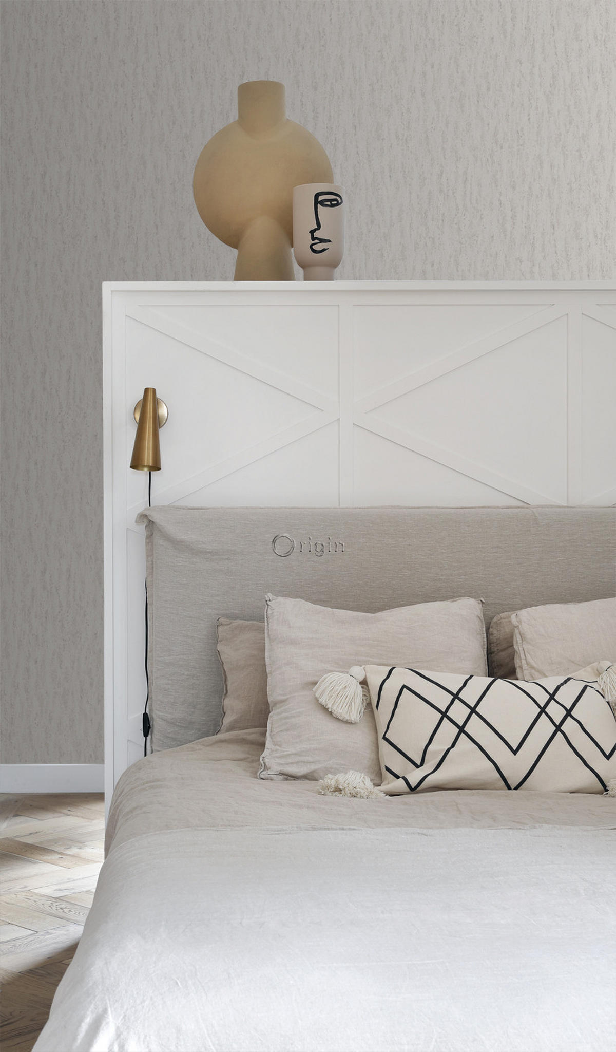 TAPETE Stein-Optik 53 cm x 10.05 m - Grau, Papier (53/1000cm) - Origin Wallcoverings
