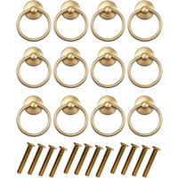 SCHRANKKNOPF Gold 12er-Set - Goldfarben, Metall (4.35/2.5/5.14cm)