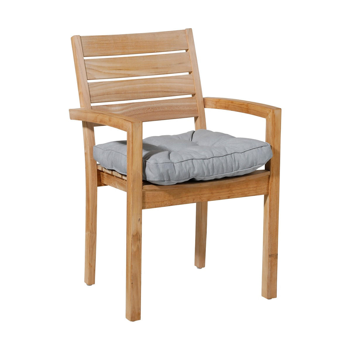 SITZKISSEN Panama 47/47 cm 4er-Set - Grau, Textil (47/8/47cm) - Madison