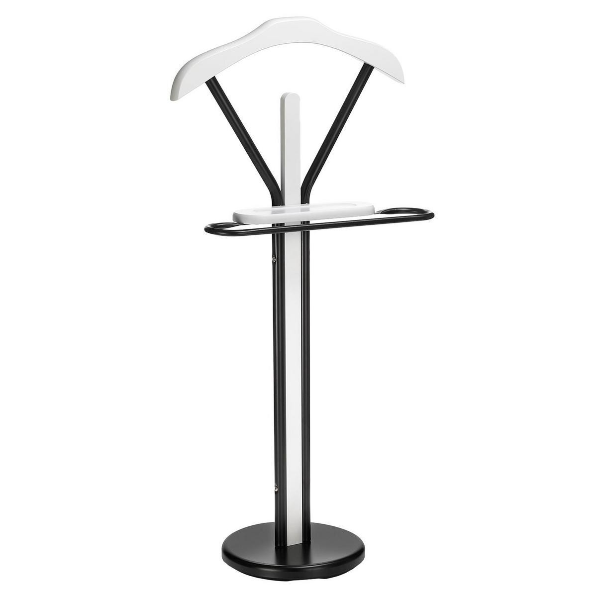 HERRENDIENER MATTEO - Schwarz/Weiß, Metall (50/108/28cm) - IDIMEX
