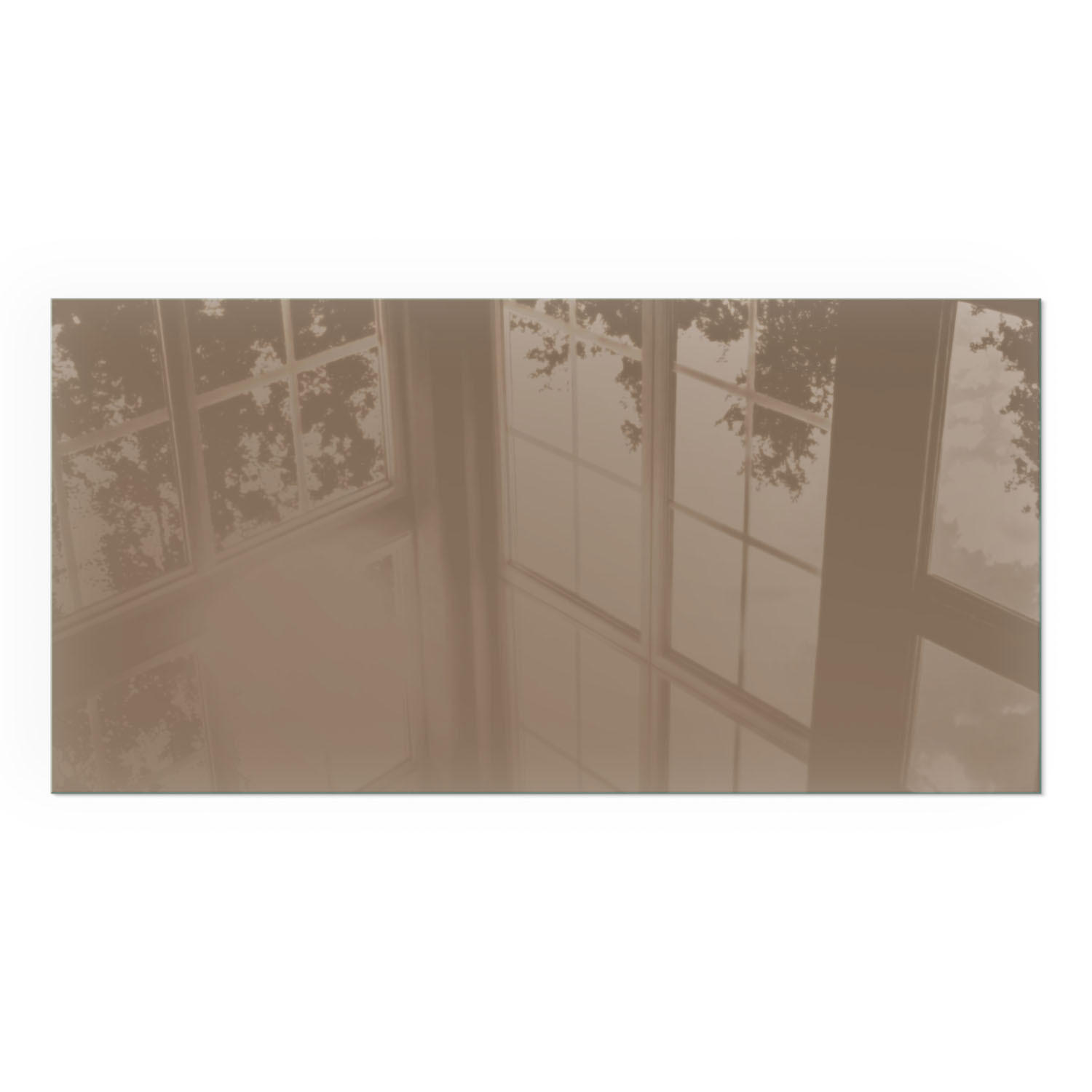 GLASPLATTE für Kamin 140x70 cm - Braun, Glas (140/70/0.4cm) - TULUP