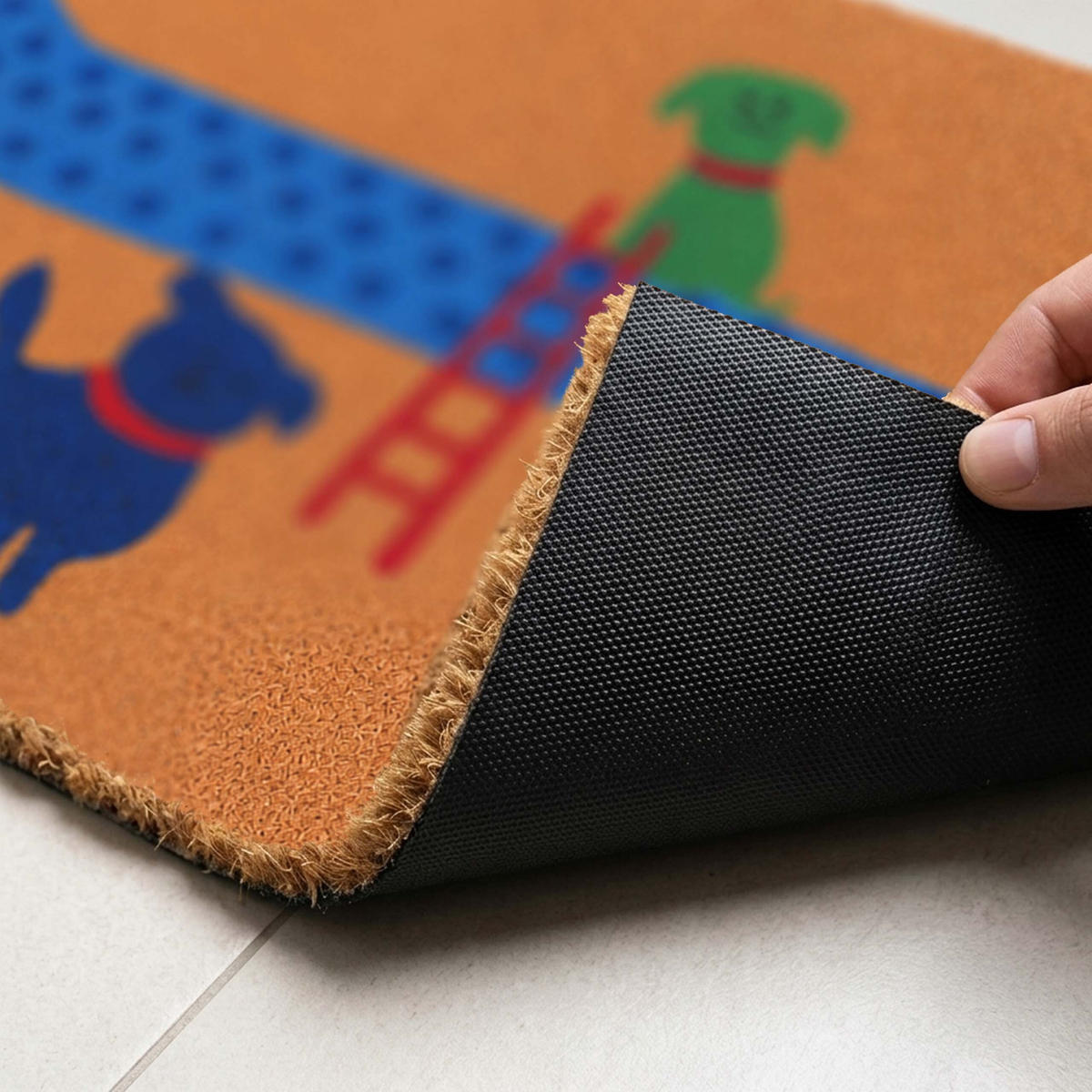 ROHOŽ - viacfarebná, textil/plast (60/40cm) - Relaxdays