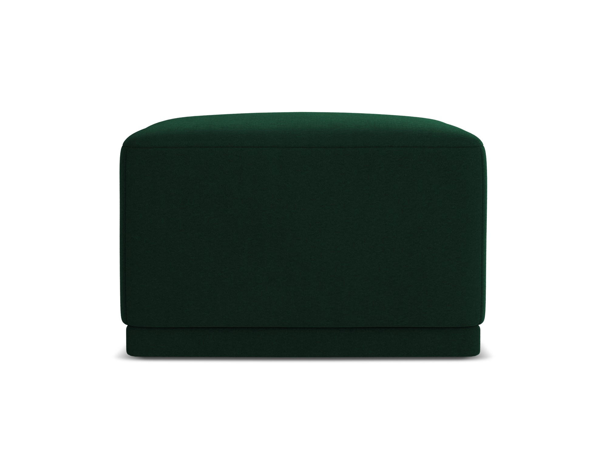 POUF Samt Stoff Grün - Dunkelgrün/Schwarz, Kunststoff/Textil (65/40/65cm) - Makamii