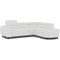 ECKSOFA Vesteria mit Schlaffunktion und Bettkasten – Modernes Design, verstellbare Kopfstützen und hoher Sitzkomfort - Weiß, Kunststoff (279/72cm) - Wohnideebilder