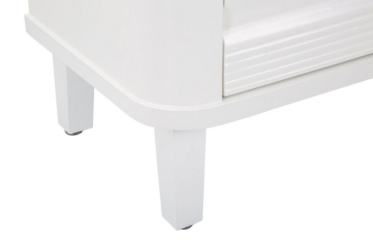 KOMMODE Shine, weiß, Tannenholz, MDF und Metall, 81 x 40 x 84 cm - Weiß, Holz/Holzwerkstoff (81/84/40cm) - Mauro Ferretti