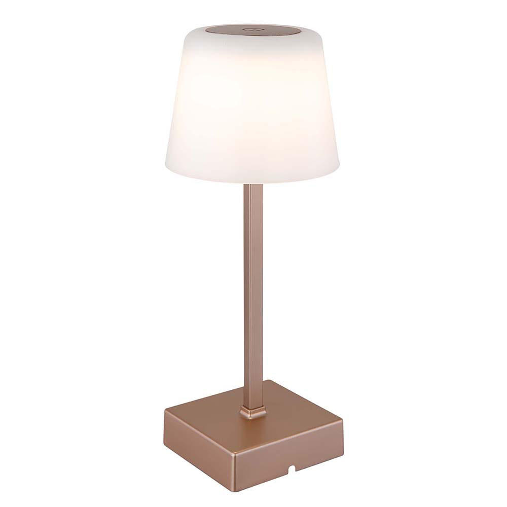 LED TISCHLEUCHTE XAYDEN Champagner - Champagner, Metall (8.5/8.5/25.5cm) - Globo Lighting