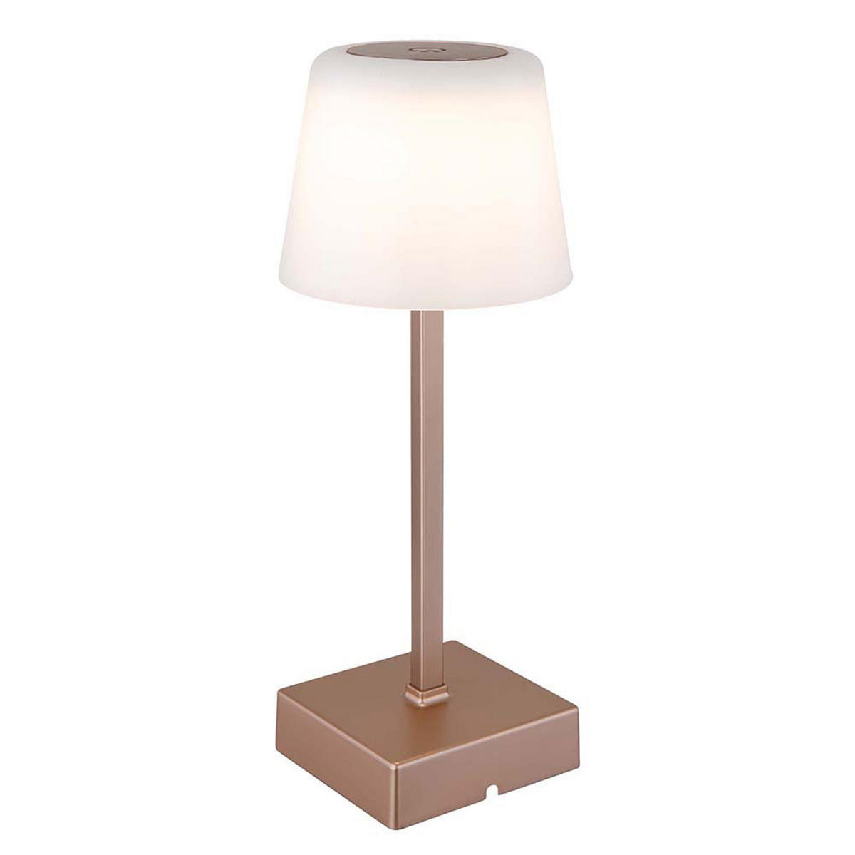 LED TISCHLEUCHTE XAYDEN Champagner - Champagner, Metall (8.5/8.5/25.5cm) - Globo Lighting