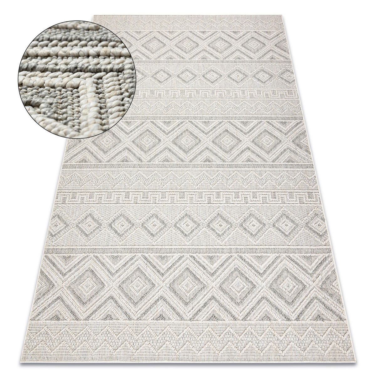 TEPPICH Origi 200/290 cm - Grau, Textil (200/290cm) - rugsX