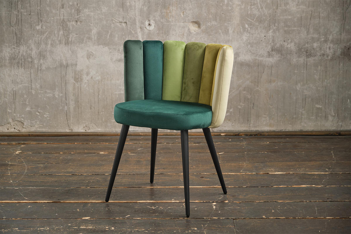 STUHL JADA Grün Velvet - Grün, Textil (59/86/55cm) - KAWOLA