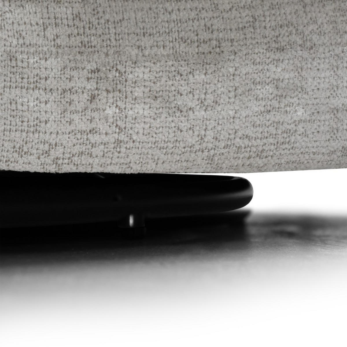 SESSEL Mao, Drehsessel mit runder Form, Beige, Chenille-Stoff - Beige, Textil (99/82/91cm) - Beautysofa