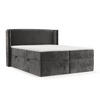 BOXBETT Viva 180/200 cm Anthrazit im Lotta Stoff - Anthrazit/Schwarz, Holz/Holzwerkstoff (180/200cm) - AltaBeds