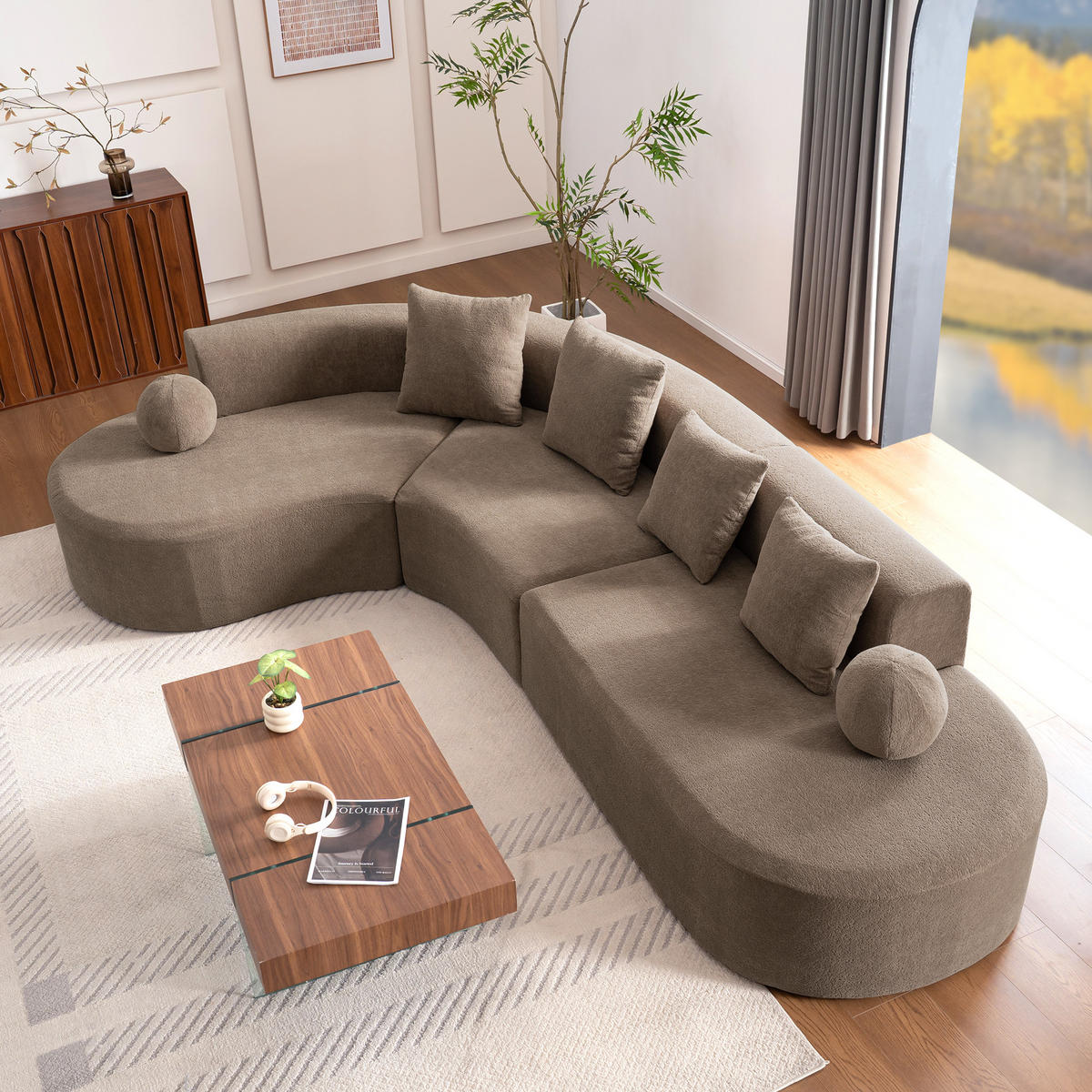L-FÖRMIGES ECKSOFA Schwarz 252,5/163/65 cm 4-Sitzer Modular mit Memory Foam - Schwarz, Kunststoff (252.5/163cm) - PANGIVO