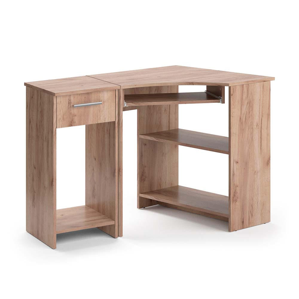 ECKSCHREIBTISCH Odin Sonoma 83 x 76 cm Set mit PC-Schrank - Sonoma Eiche, Holzwerkstoff (76/83/77cm) - Vicco