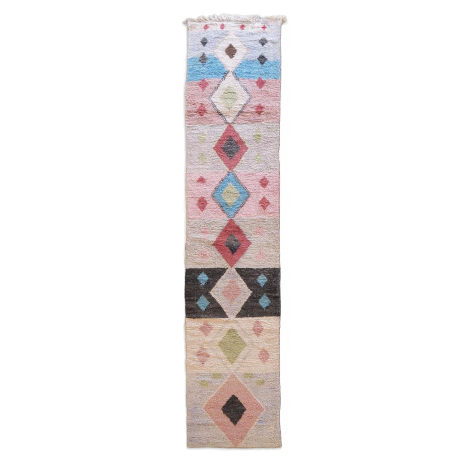 BERBERTEPPICH aus reiner Wolle 89x 492 cm - Multicolor, Naturmaterialien (89/492cm) - AFK Living