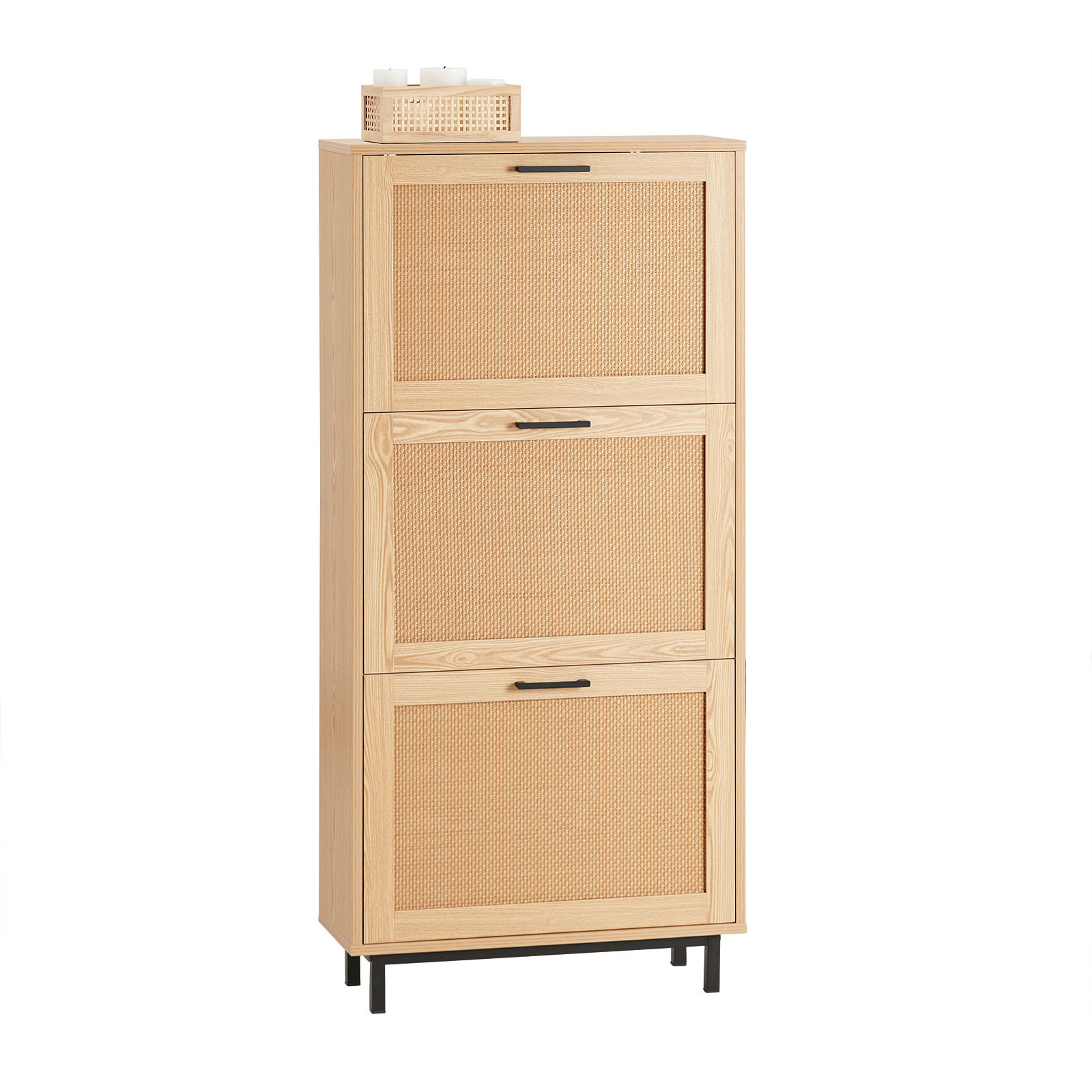 SK&Aring;P f&ouml;r skor Ljus ek 127x60x47cm Naturf&auml;rgad 127/60/24 cm