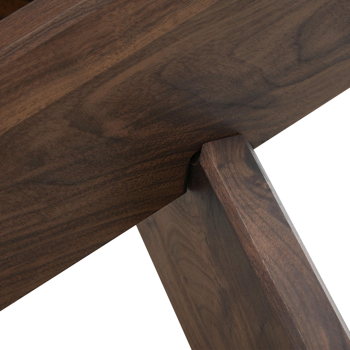 COUCHTISCH DE-02 Walnuss Transparent - Transparent, Holzwerkstoff (79/79/45cm) - ComfortXL