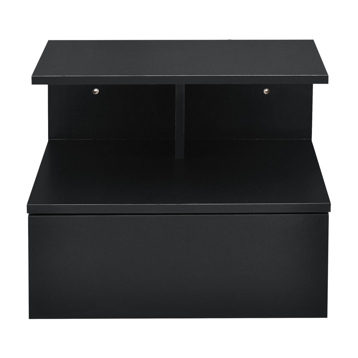 WANDSCHRANK Amberg - Schwarz, Holzwerkstoff (40/31/35cm) - [en.casa]