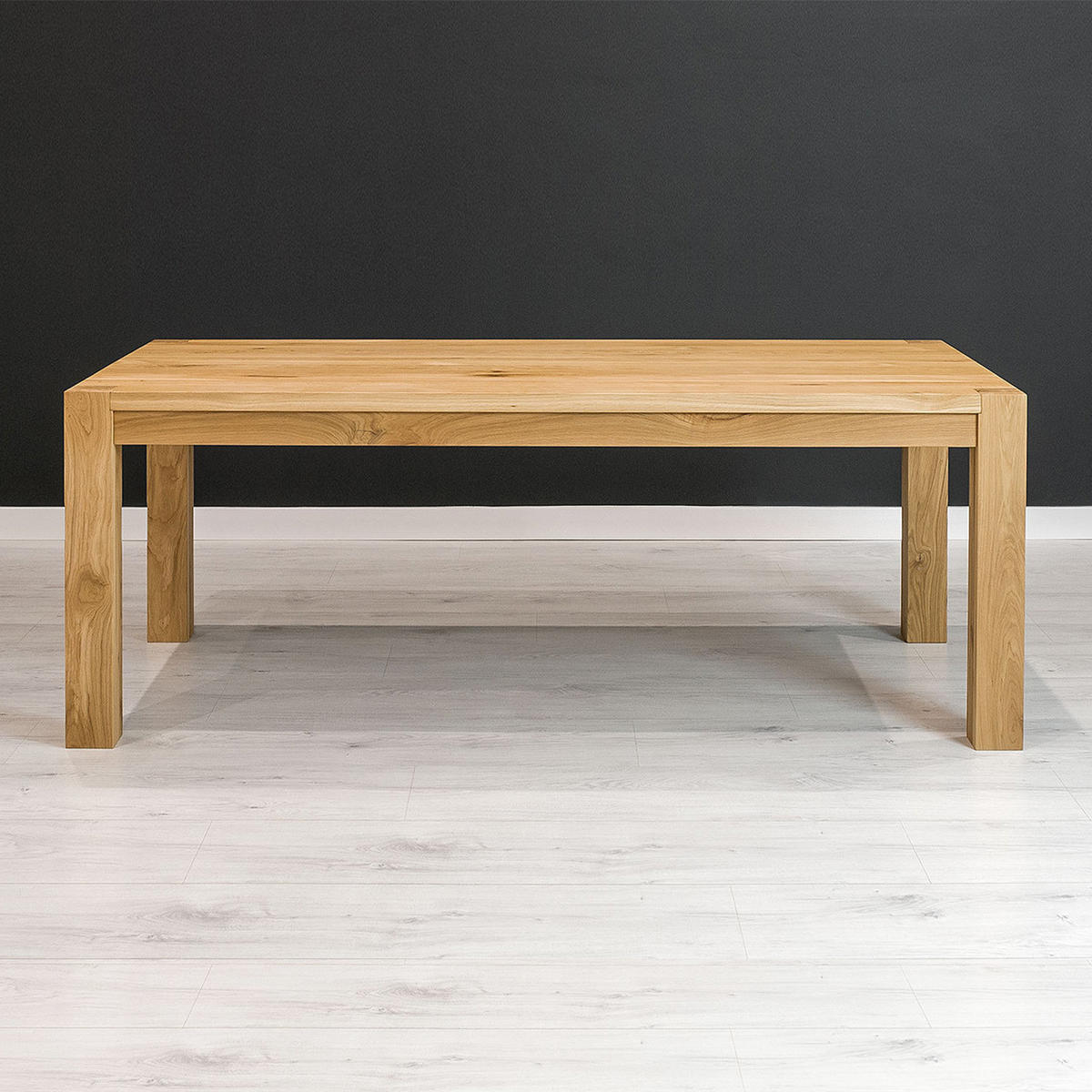 ESSTISCH Gustav aus massivem Eichenholz 160x80 cm - Eichefarben/Braun, Holz (160/80/75cm) - Danzz