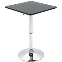 BARTISCH Höhenverstellbar Stehtisch mit Drehbar Tischplatte für Wohnzimmer - Schwarz, Holzwerkstoff (60/91/60cm) - HOMCOM
