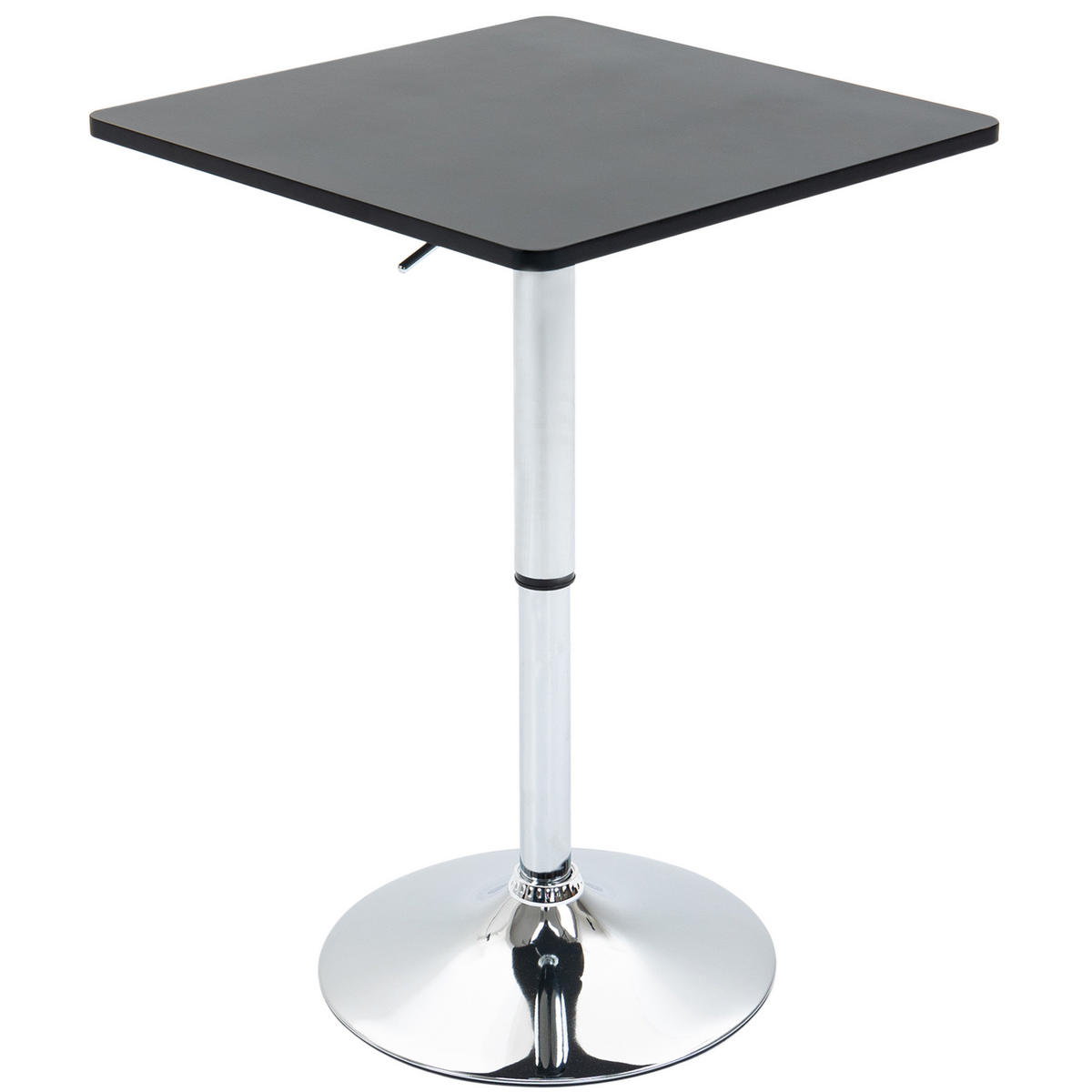 BARTISCH Höhenverstellbar Stehtisch mit Drehbar Tischplatte für Wohnzimmer - Schwarz, Holzwerkstoff (60/91/60cm) - HOMCOM