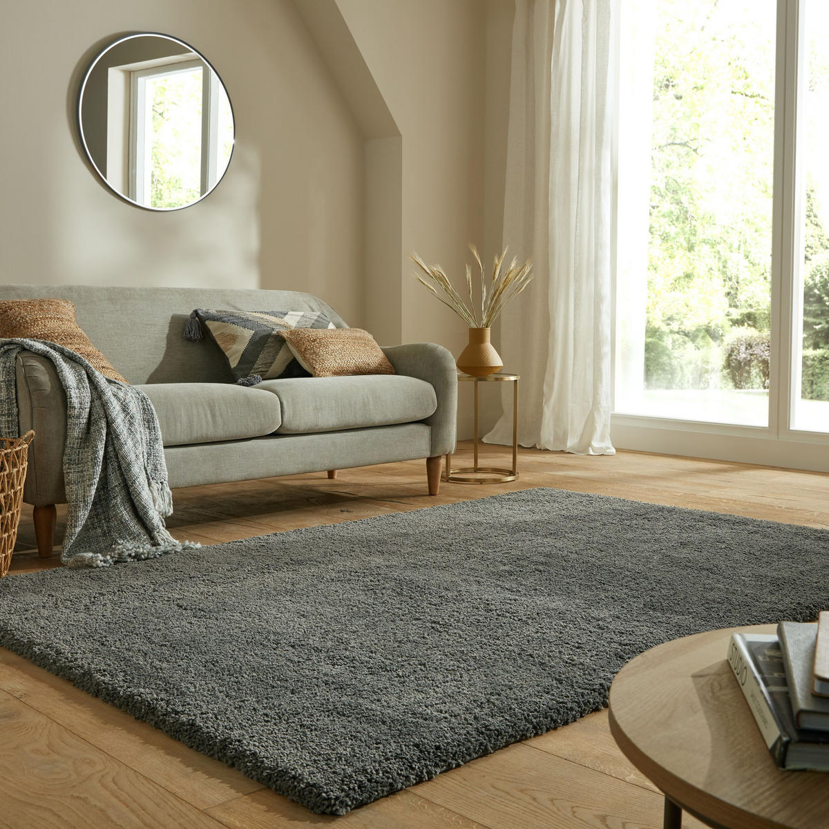 TEPPICH Hochflor Shaggy-Design, teddyweich LYNE, Anthrazit 160x230 cm - Anthrazit, Textil (160/230cm) - KADIMA DESIGN