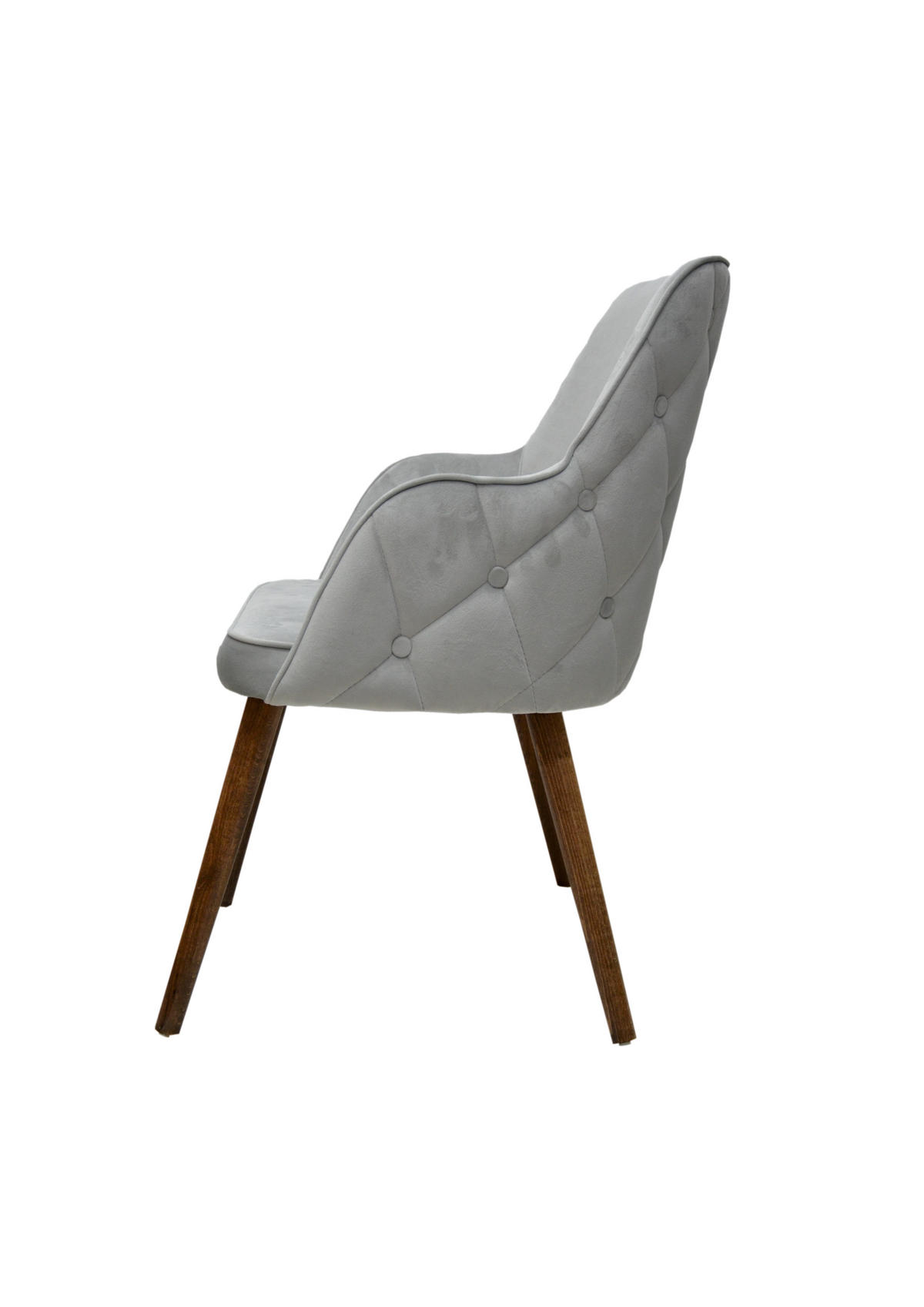 ARMLEHNENSTUHL MONACO mit Holzbeinen - Currygelb, Holz/Textil (52/86/64cm) - Stuhlmann