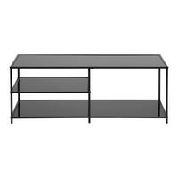 KONFERENČNÍ STOLEK Obdélníkový skleněný - Sonoma dub, kov/sklo (110/40/42cm) - Urban Meuble