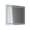 BADEZIMMERSPIEGEL Viola Weiß 80 x 65 cm mit LED-Beleuchtung - Weiß, Glas (3/65/80cm) - Vicco
