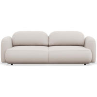 3-SITZER SCHLAFSOFA Tvoya Hellbeige Chenille - Ecru/Schwarz, Kunststoff/Textil (253/82/110cm) - Selsey