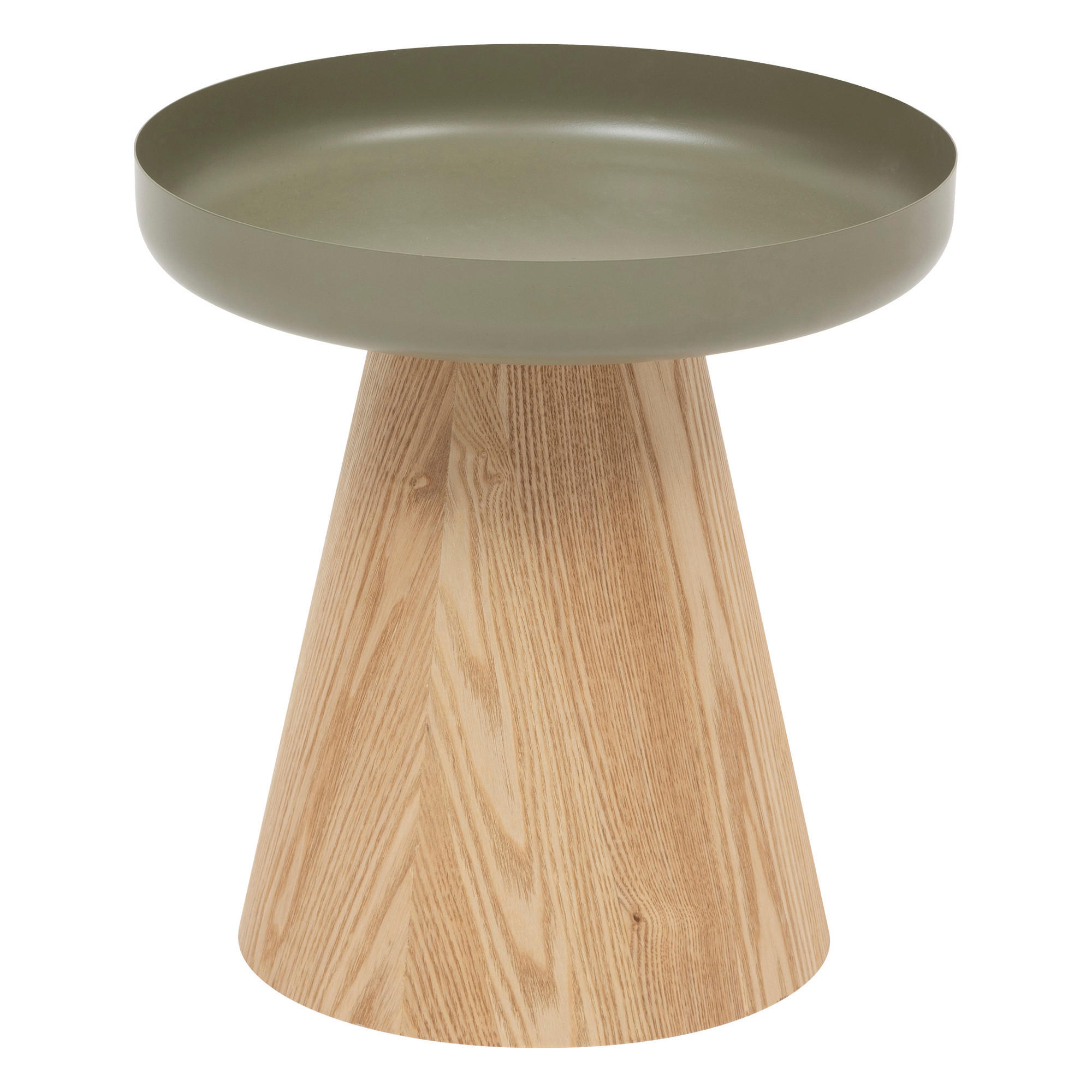 COUCHTISCH mit einem Bein Hercyna Grün 40/40/41,8 cm - Grün, Metall (40/40/41.8cm) - Atmosphera Createur d´interieur