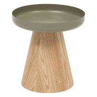 COUCHTISCH mit einem Bein Hercyna Grün 40/40/41,8 cm - Grün, Metall (40/40/41.8cm) - Atmosphera Createur d´interieur