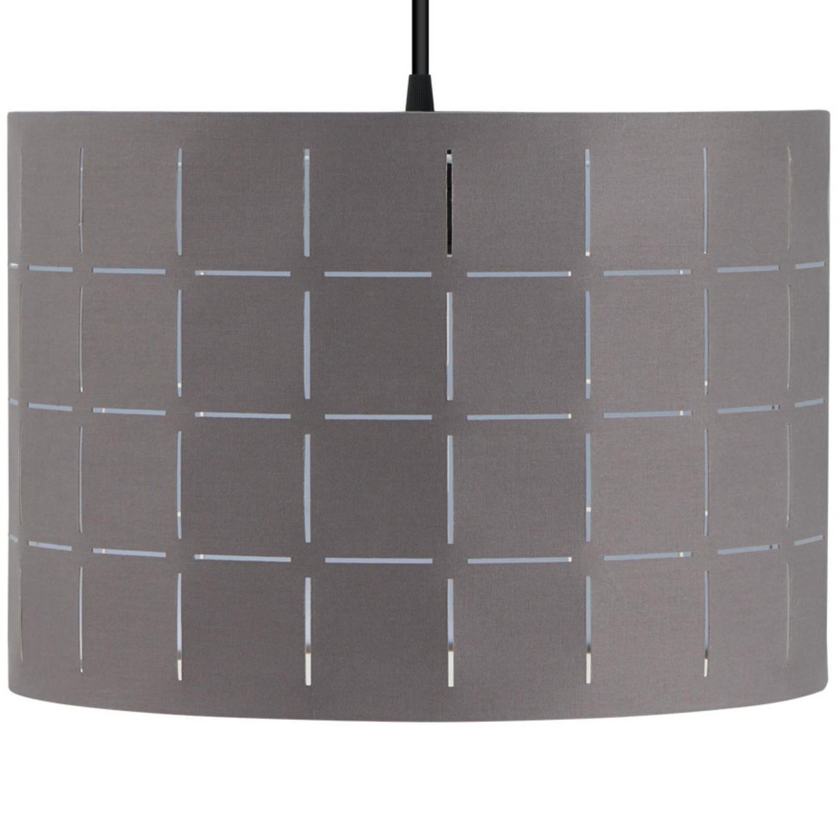 PENDELLEUCHTE LORAN, Schwarz/Grau - Schwarz/Grau, Textil (36/36/36cm) - KONSIMO®