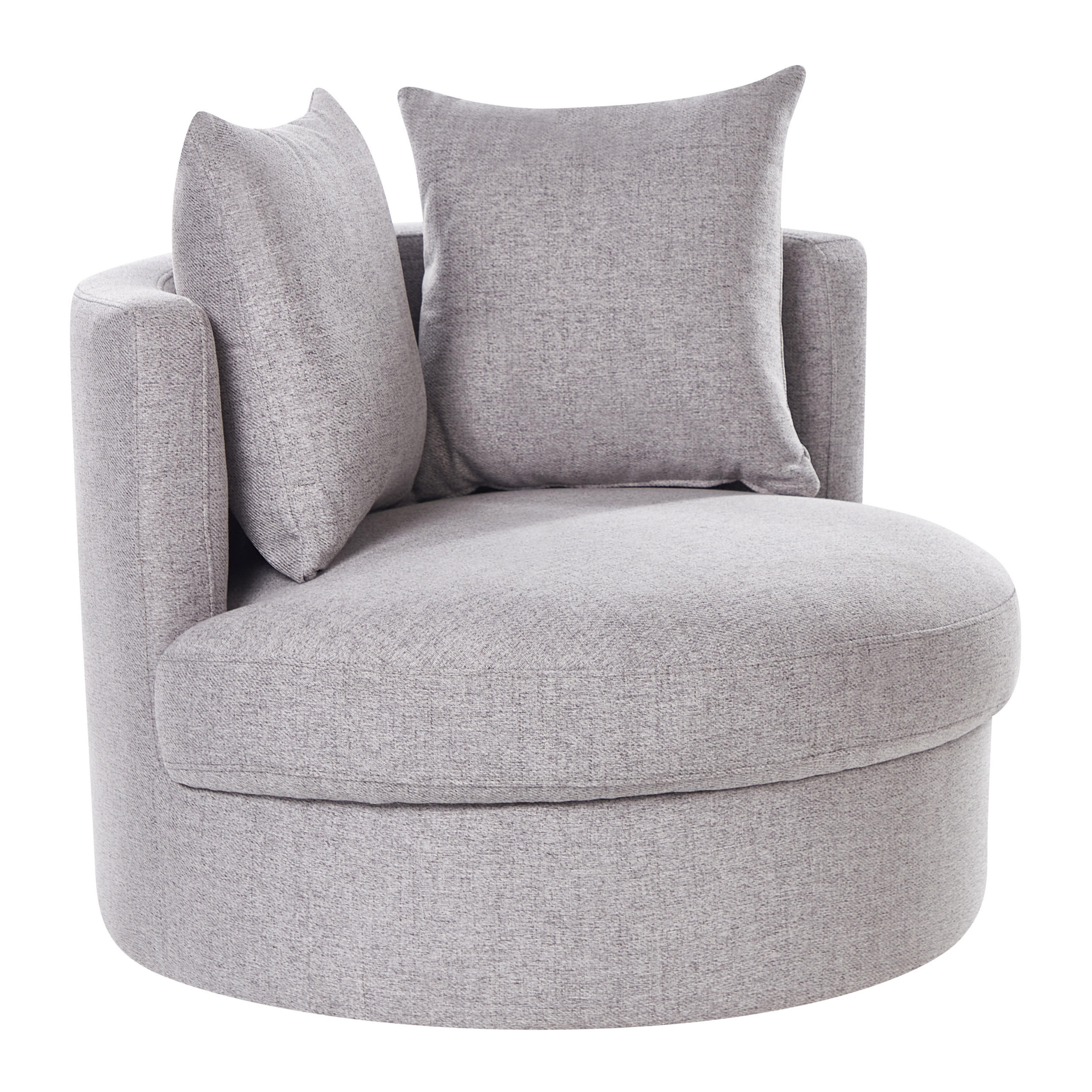 SESSEL Hellgrau Dalby - Grau, Textil (82/61/82cm) - Beliani