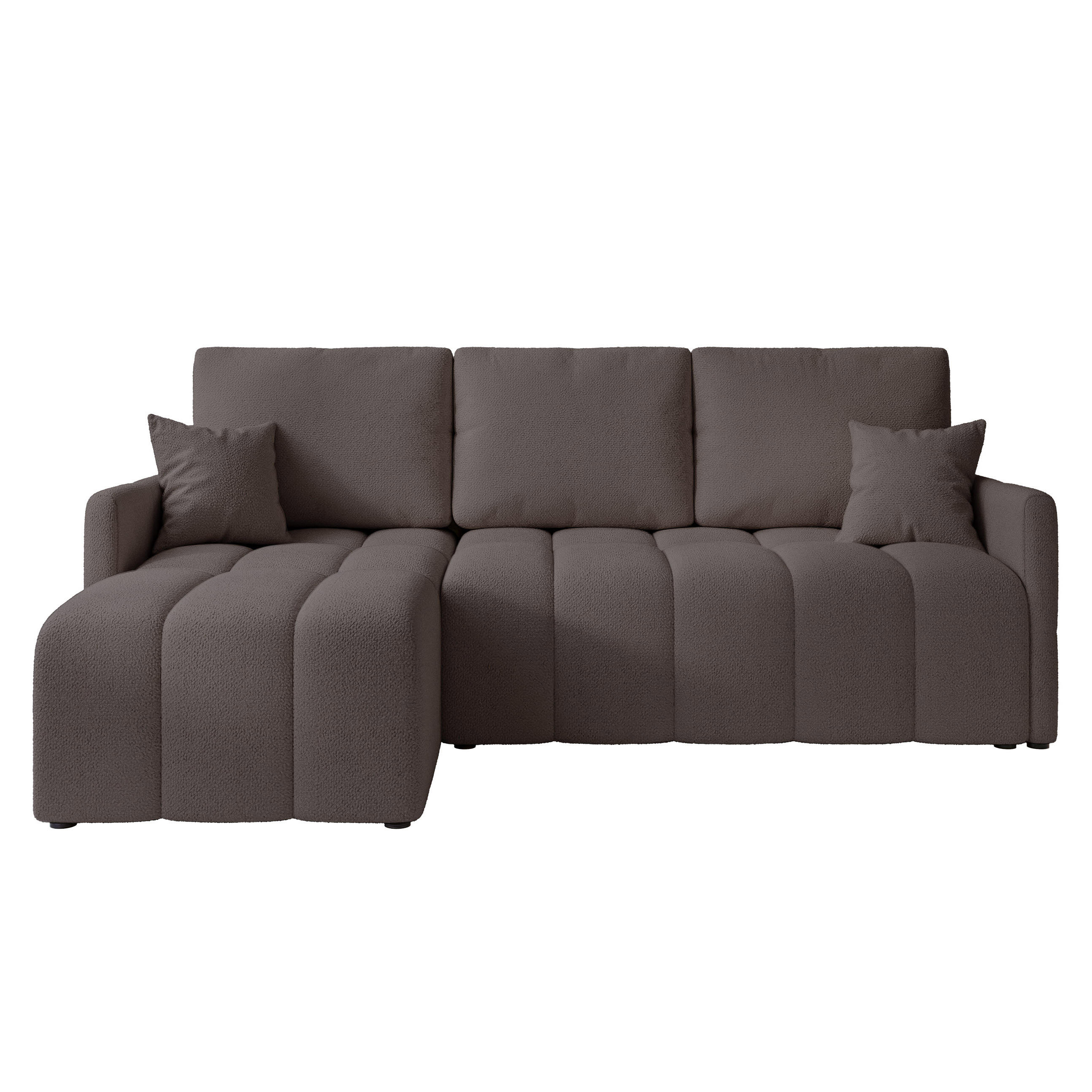 ECKSOFA LUPOO mit Schlaffunktion und Bettkasten Anthrazit - Anthrazit, Holzwerkstoff/Kunststoff (213/152cm) - Idohome