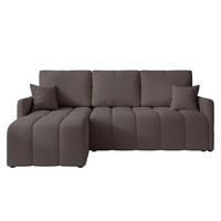 ECKSOFA LUPOO mit Schlaffunktion und Bettkasten Anthrazit - Anthrazit, Holzwerkstoff/Kunststoff (213/152cm) - Idohome