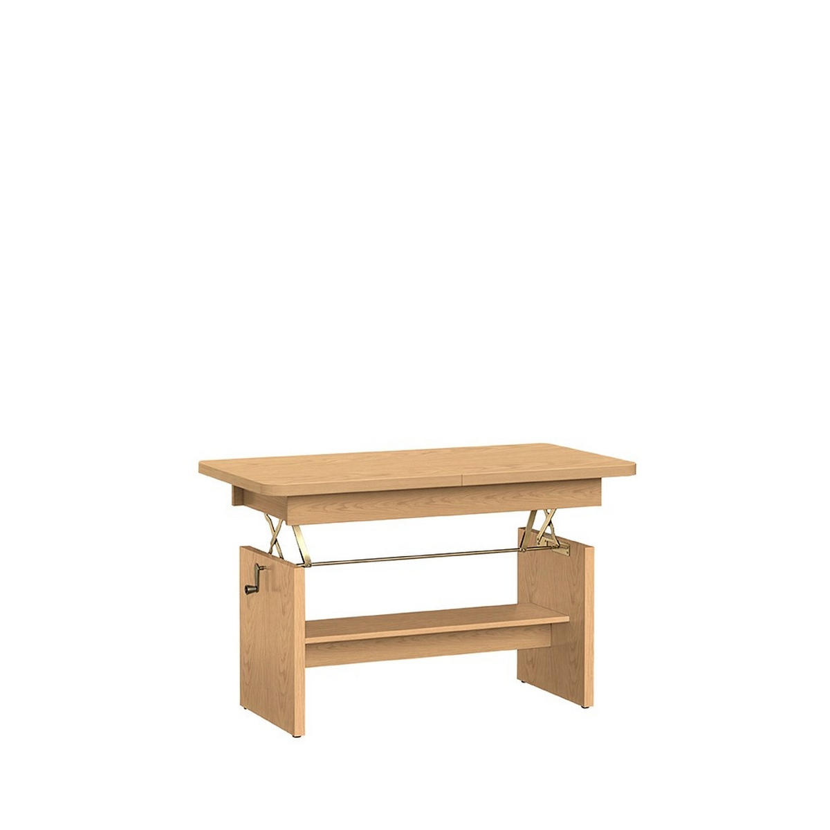 ESSTISCH BRANT Ausziehbar 116 - 156 / 62 x 70 cm - Wildeiche/Eichefarben, Holz (116/62/70cm) - MASSENO