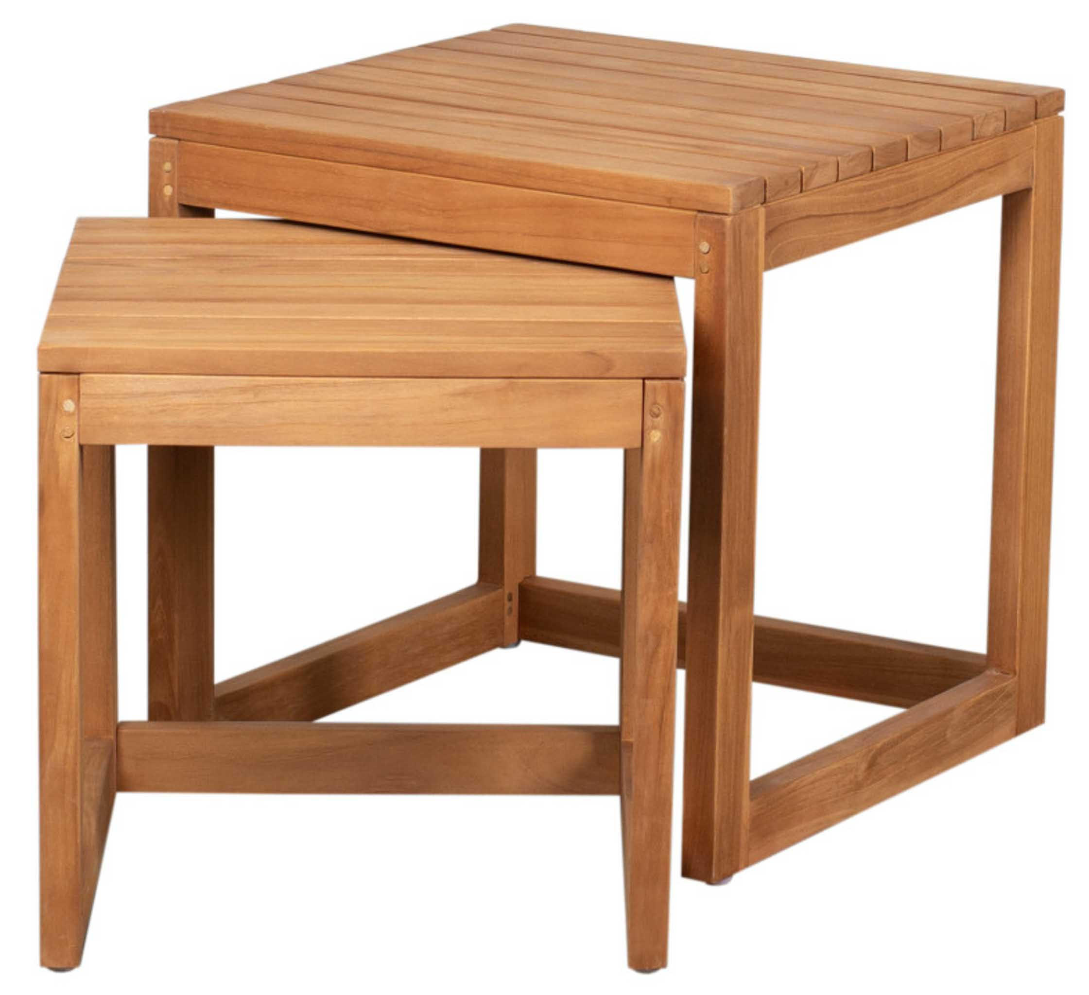 BEISTELLTISCH Verwood 2er Set - Naturfarben, Holz (50/50/50cm) - Mr. Deko