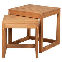 BEISTELLTISCH Verwood 2er Set - Naturfarben, Holz (50/50/50cm) - Mr. Deko