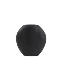 VASE Skeld Schwarz 39/11/40 cm - Schwarz, Kunststoff (40cm) - Light & Living