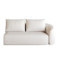 SOFAELEMENT DE-34711 Rechts-2-Sitzer Weiß - Weiß, Textil (90/85/160cm) - ComfortXL