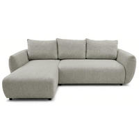 ROHOVÁ POHOVKA Zordo Šedobéžový žinylka levá se dvěma úložnými prostory - černá/šedohnědá, textil/plast (256/170cm) - Selsey