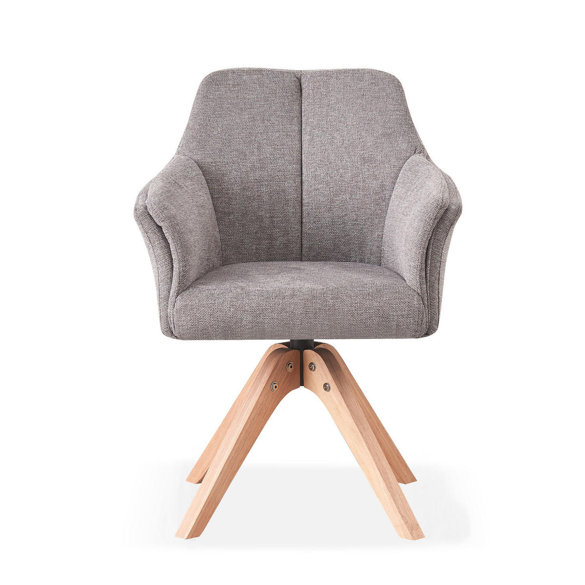 ARMLEHNSTUHL DAISY Grau - Grau, Holz/Textil (63/83/64cm) - B&D Home