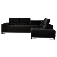 ECKSOFA Laris, Seite: Rechts - Schwarz, Holz/Textil (271/203cm) - MIRJAN24