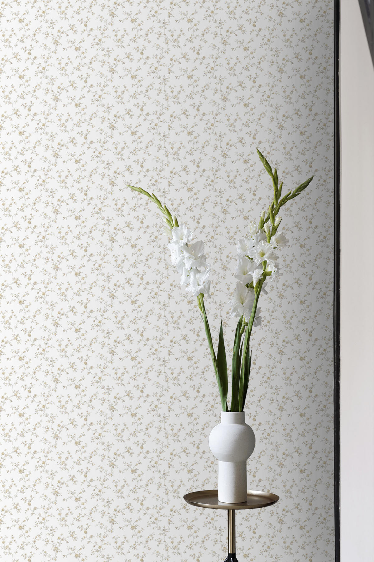TAPETE Blumen 53 cm x 10 m - Gelb, Papier (53/0.1cm) - Sanders & Sanders