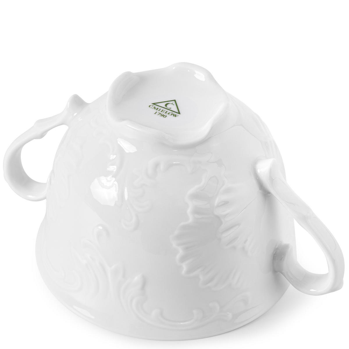 SCHÜSSEL-SET SUPPENSCHALEN Cmielow Rococo 6-tlg - Weiß, Keramik - KONSIMO®