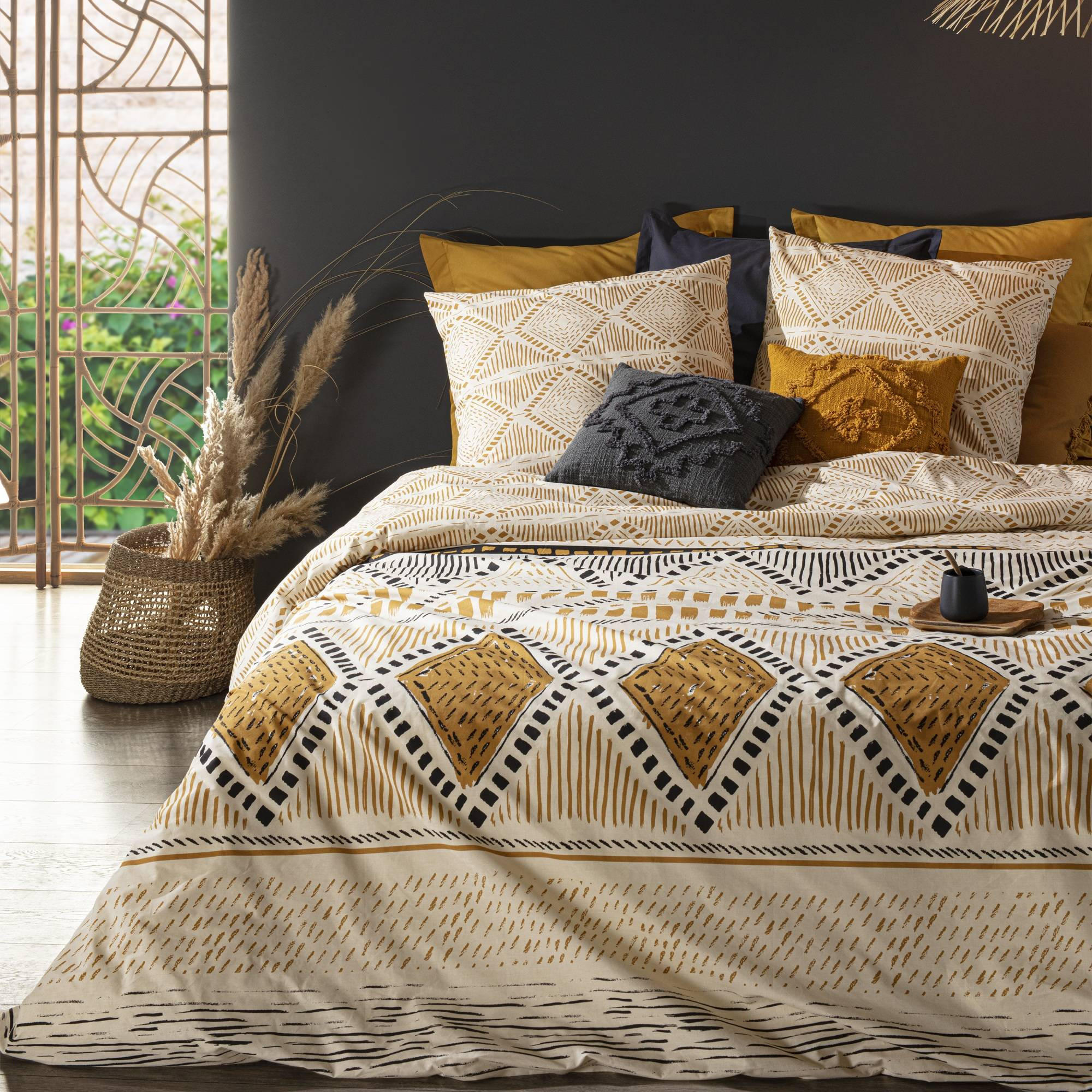 BETTWÄSCHE Set Kilim - Multicolor, Naturmaterialien (220/240cm) - Atmosphera Createur d´interieur